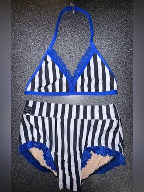 Kandi Kouture Striped Dance Set Size Adult Medium